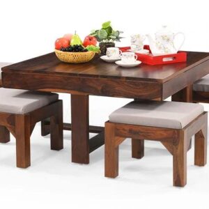 nano-dining-set-sheesham-wood-with-4-stools-royalwood2